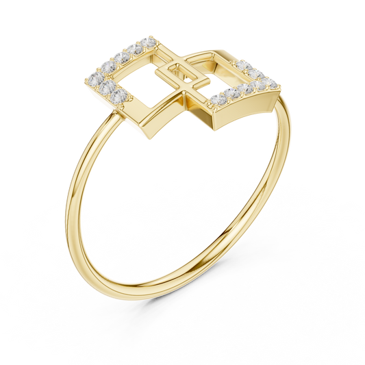 Lab grown diamond RING with JAGER metal.