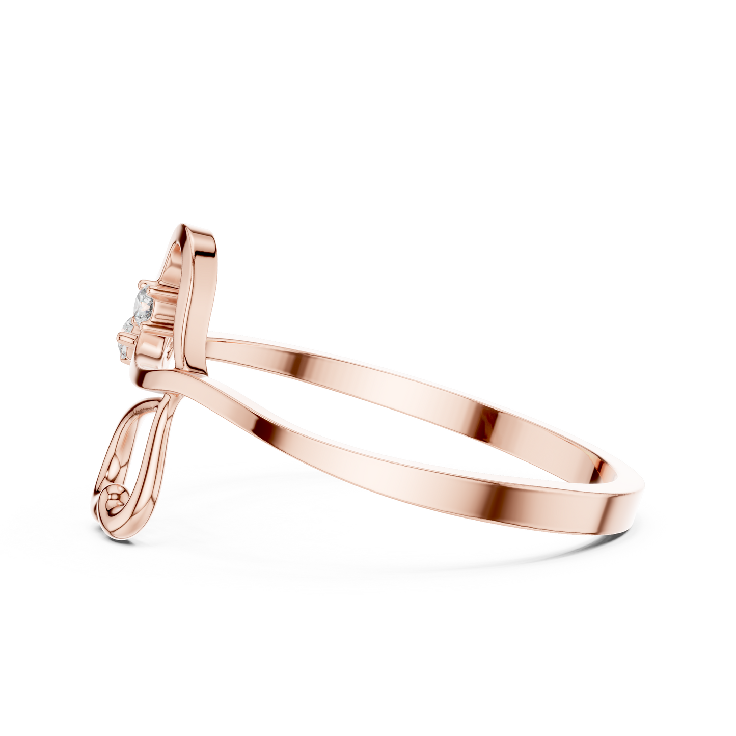 JÄGER JEWEL Twin Heart Diamond Ring – JÄGER Metal