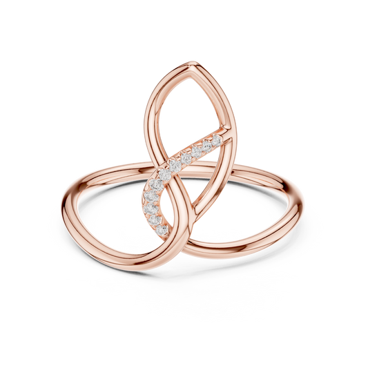 JÄGER JEWEL Interlace Loop Diamond Ring – JÄGER Metal