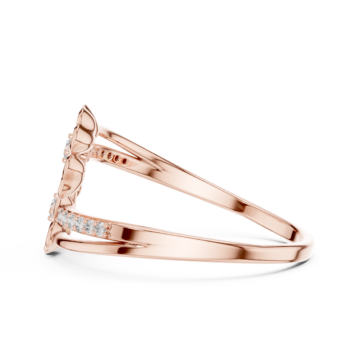 JÄGER JEWEL Twin Blossom Diamond Ring – JÄGER Metal