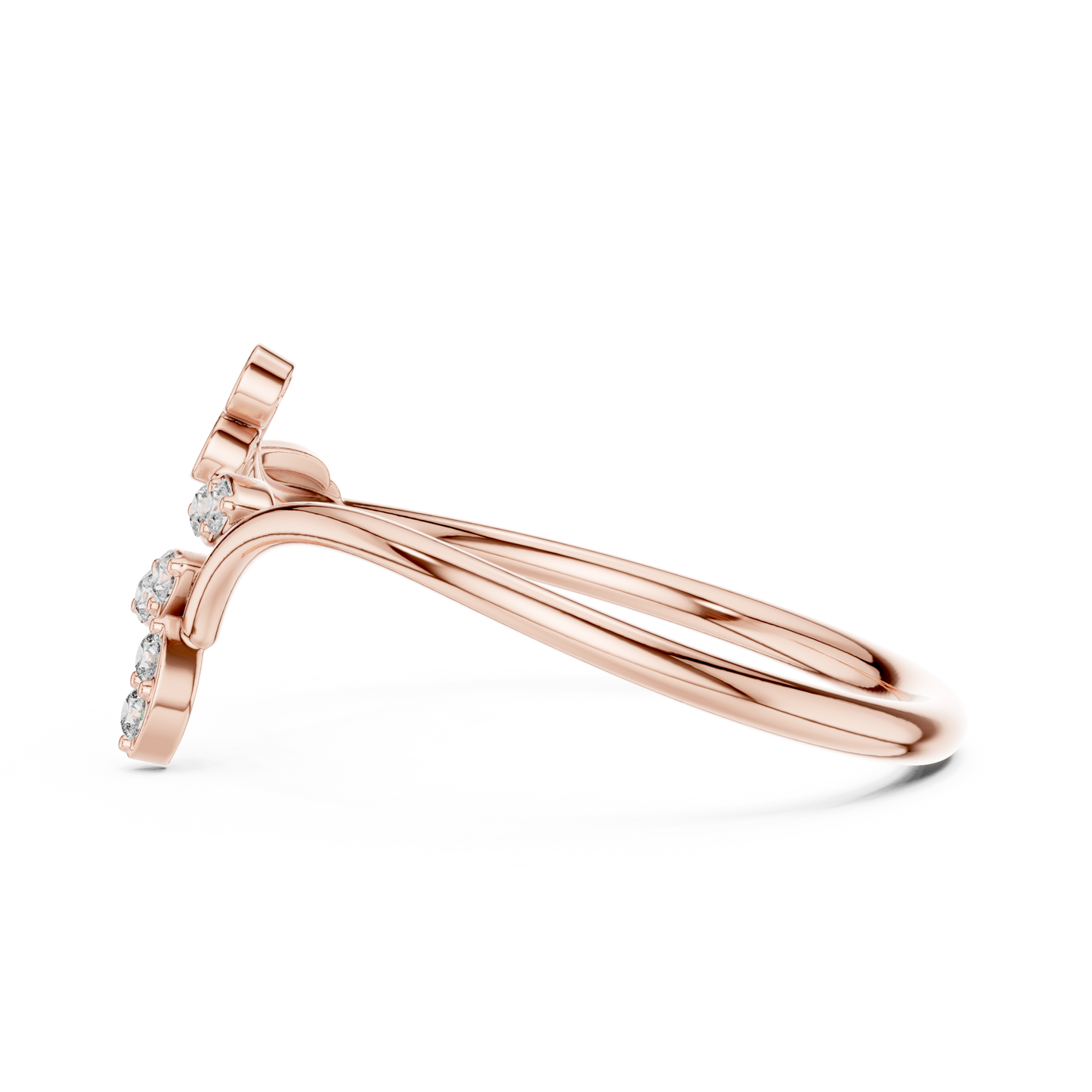 JÄGER JEWEL Blossom Curve Diamond Ring – JÄGER Metal