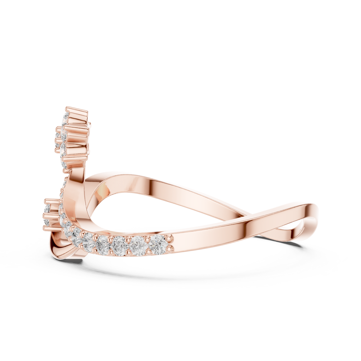 JÄGER JEWEL Dual Bloom Infinity Diamond Ring – JÄGER Metal