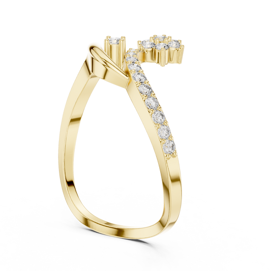 JÄGER JEWEL Dual Bloom Infinity Diamond Ring – JÄGER Metal