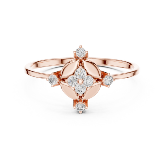 JÄGER JEWEL Radiant Crest Diamond Ring – JÄGER Metal