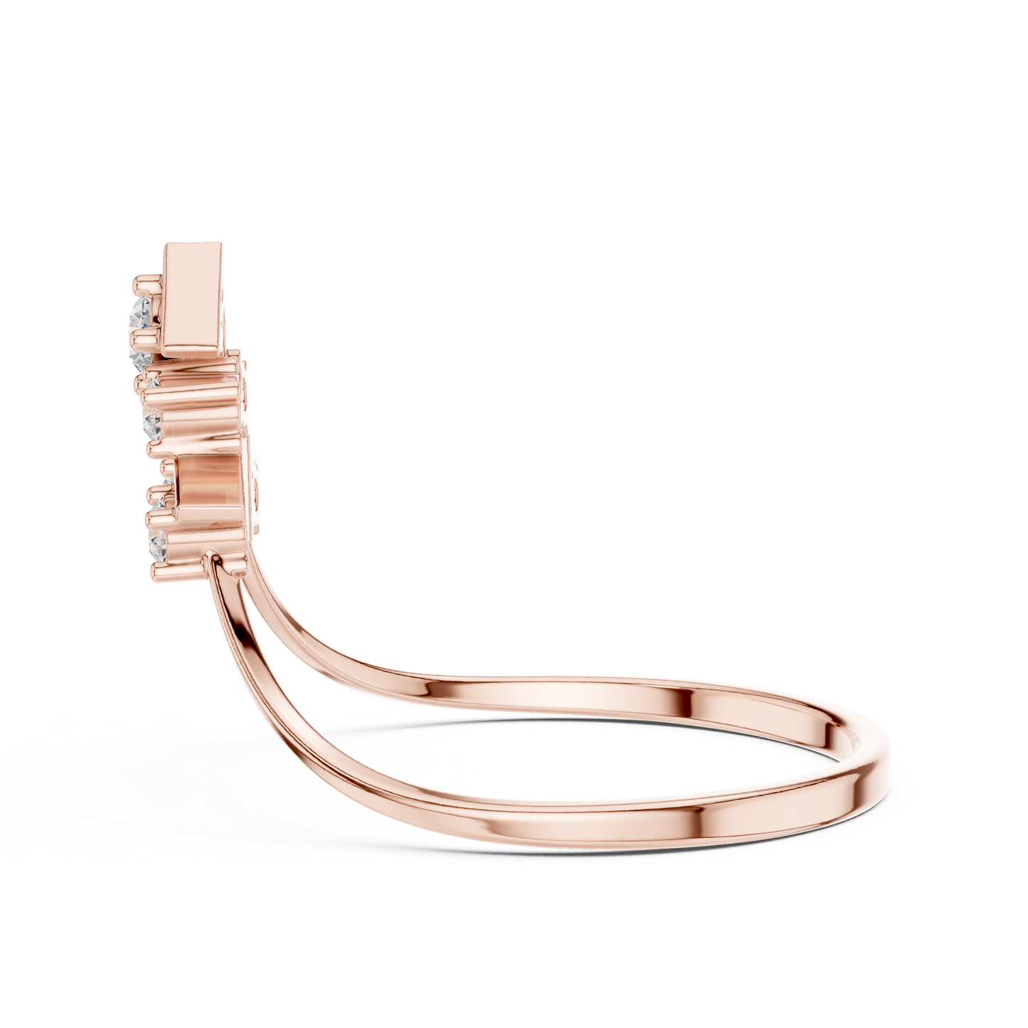 JÄGER JEWEL Crown Arc Diamond Ring – JÄGER Metal