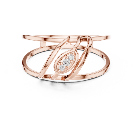 JÄGER JEWEL Whisper Leaf Diamond Ring – JÄGER Metal