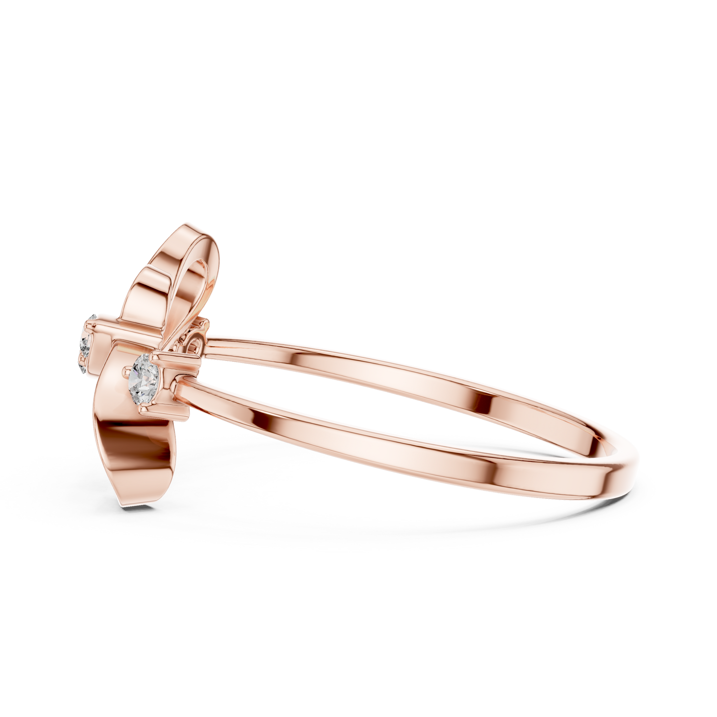 JÄGER JEWEL Infinity Heart Trio Diamond Ring – JÄGER Metal