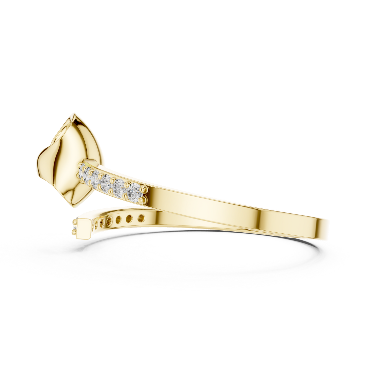 JÄGER JEWEL Sculpted Heart Diamond Ring – JÄGER Metal