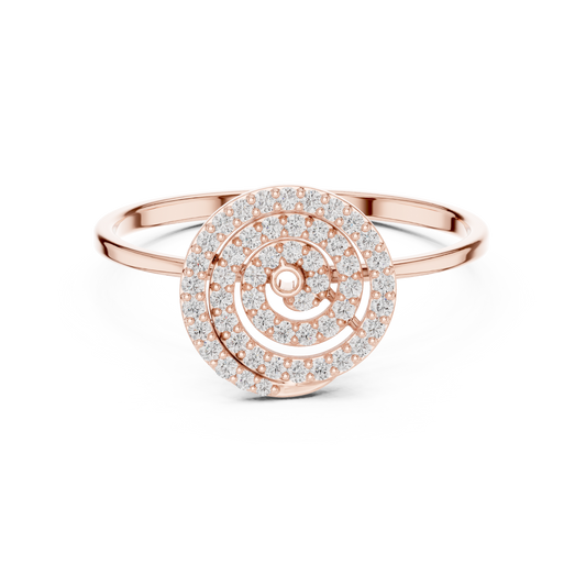 JÄGER JEWEL Spiral Aura Diamond Ring – JÄGER Metal