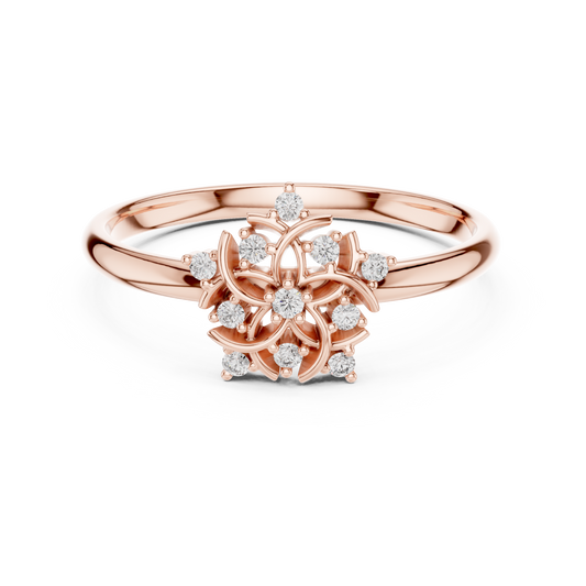 JÄGER JEWEL Radiant Bloom Diamond Ring – JÄGER Metal