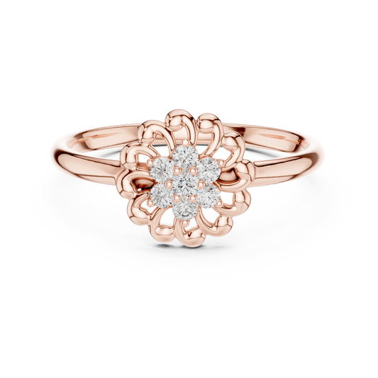 JÄGER JEWEL Regal Petal Diamond Ring – JÄGER Metal