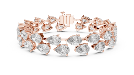 JÄGER JEWEL Imperial Pear Diamond Bracelet – JÄGER Metal