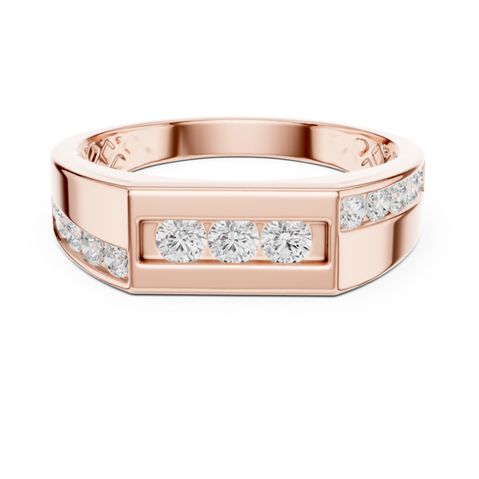 JÄGER JEWEL Axis Line Diamond Band – JÄGER Metal