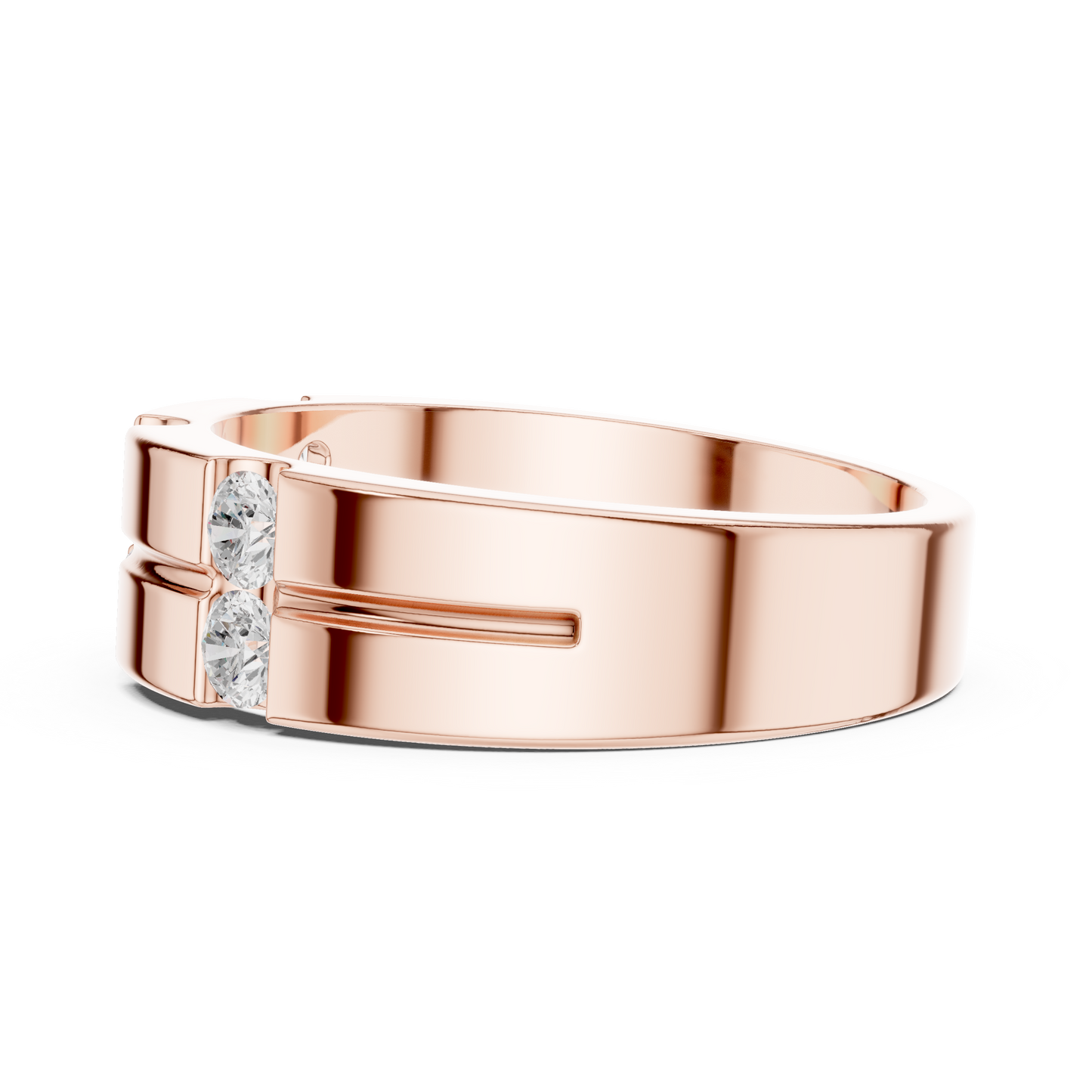 JÄGER JEWEL Dual Axis Diamond Band – JÄGER Metal