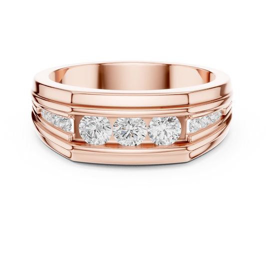 JÄGER JEWEL Triple Horizon Diamond Band – JÄGER Metal