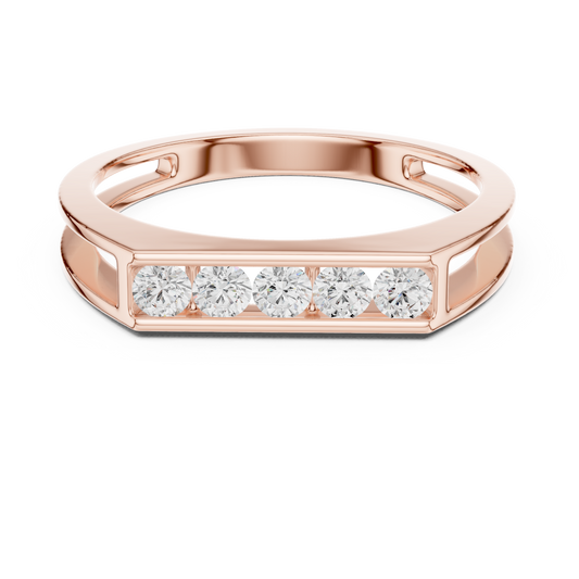 JÄGER JEWEL Linear Prism Diamond Ring – JÄGER Metal