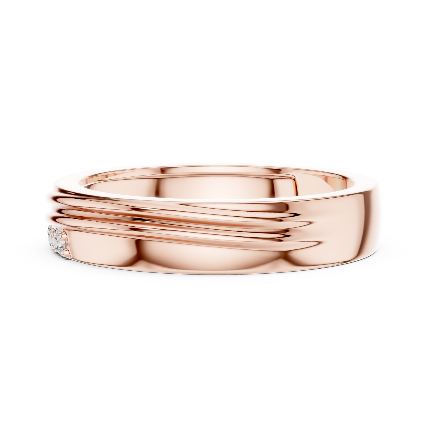 JÄGER JEWEL Classic Crest Diamond Band – JÄGER Metal