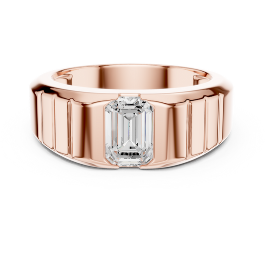 JÄGER JEWEL Apex Step Emerald Diamond Ring – JÄGER Metal