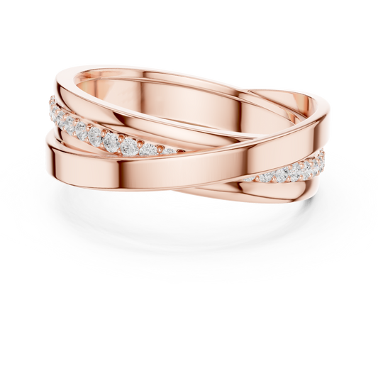 JÄGER JEWEL Twin Horizon Diamond Band – JÄGER Metal