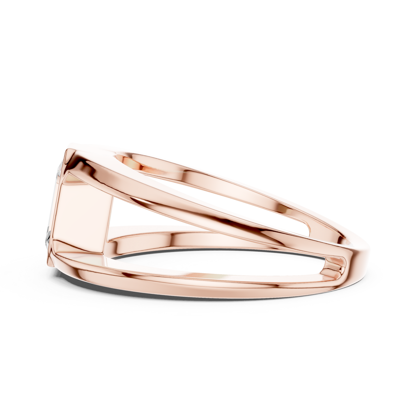JÄGER JEWEL Horizon Bridge Emerald Diamond Ring – JÄGER Metal