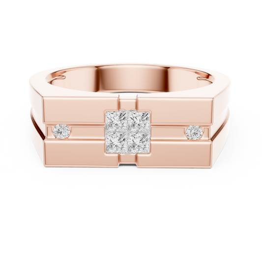 JÄGER JEWEL Axis Block Diamond Ring – JÄGER Metal