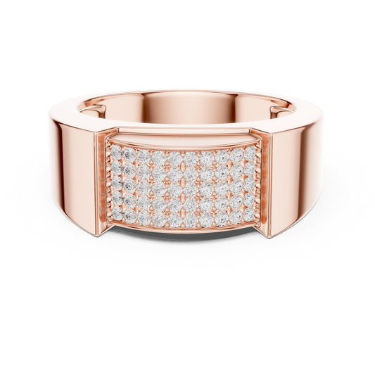 JÄGER JEWEL Pavé Vault Diamond Ring – JÄGER Metal