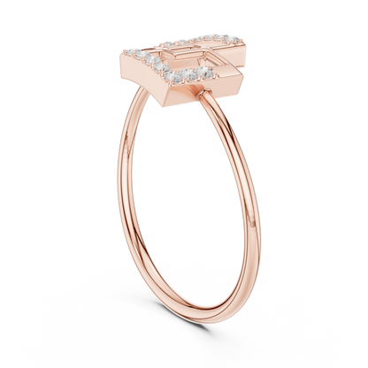 Lab grown diamond RING with JAGER metal.