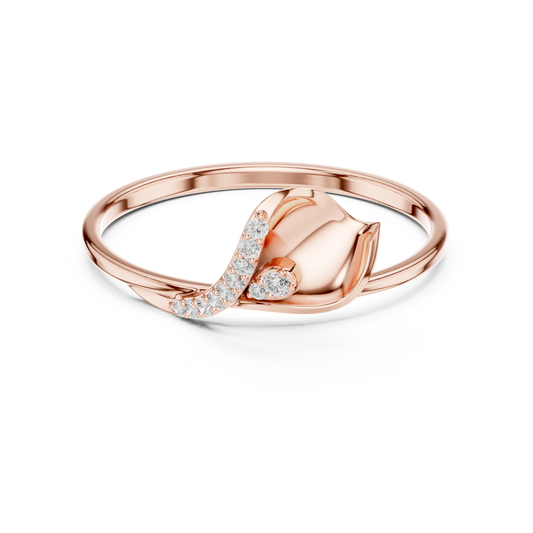 JÄGER JEWEL Soft Petal Diamond Ring – JÄGER Metal