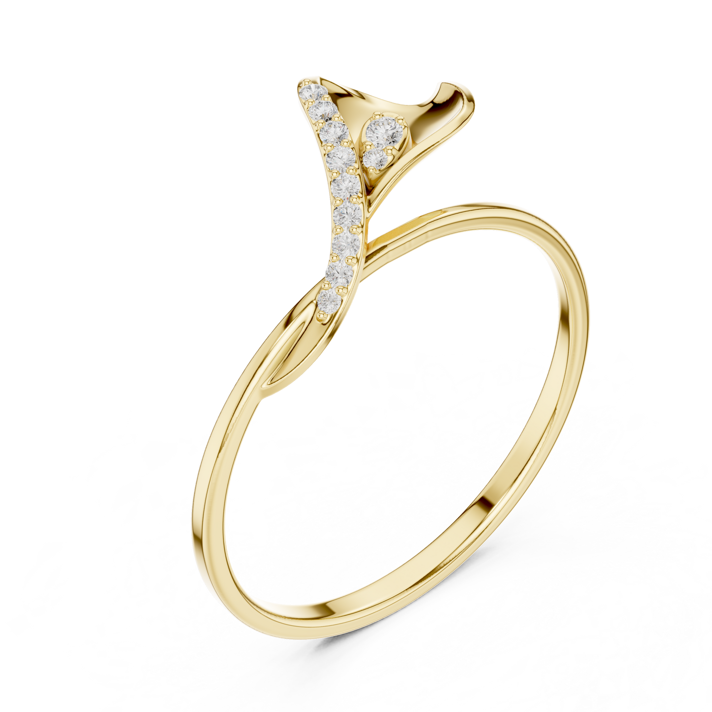 JÄGER JEWEL Soft Petal Diamond Ring – JÄGER Metal