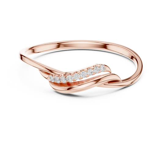 JÄGER JEWEL Serene Wave Diamond Ring – JÄGER Metal