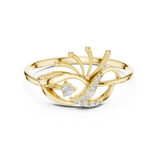 JÄGER JEWEL Aurora Bloom Diamond Ring – JÄGER Metal