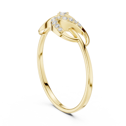 JÄGER JEWEL Flow Knot Diamond Ring – JÄGER Metal