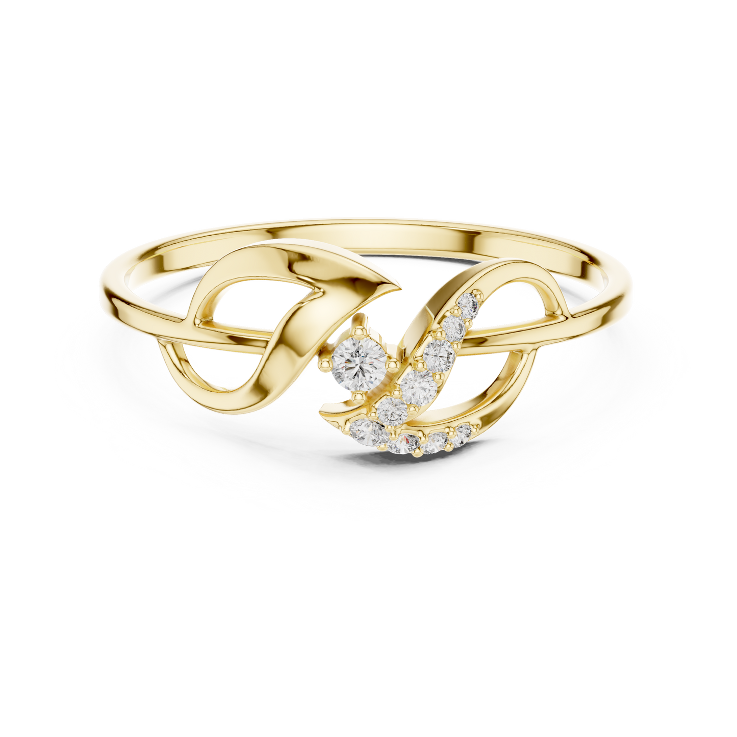 JÄGER JEWEL Flow Knot Diamond Ring – JÄGER Metal