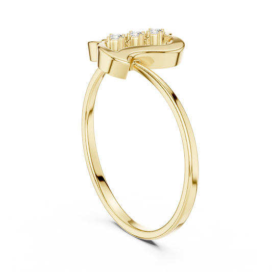 JÄGER JEWEL Heartline Diamond Ring – JÄGER Metal