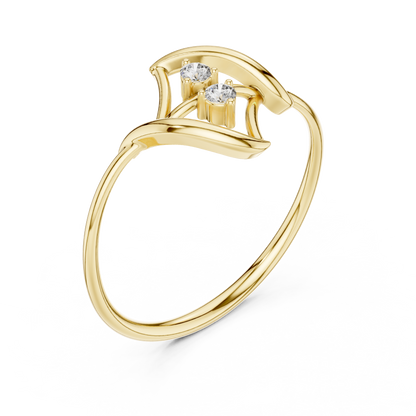 JÄGER JEWEL Prism Balance Diamond Ring – JÄGER Metal