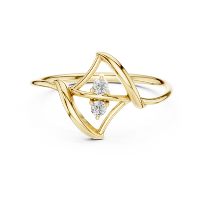 JÄGER JEWEL Prism Balance Diamond Ring – JÄGER Metal