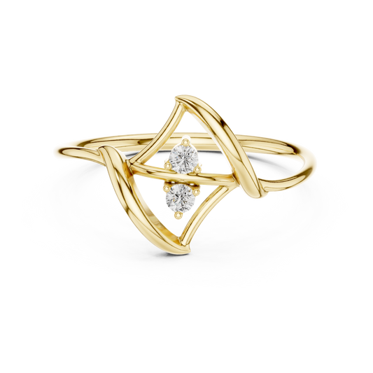 JÄGER JEWEL Prism Balance Diamond Ring – JÄGER Metal