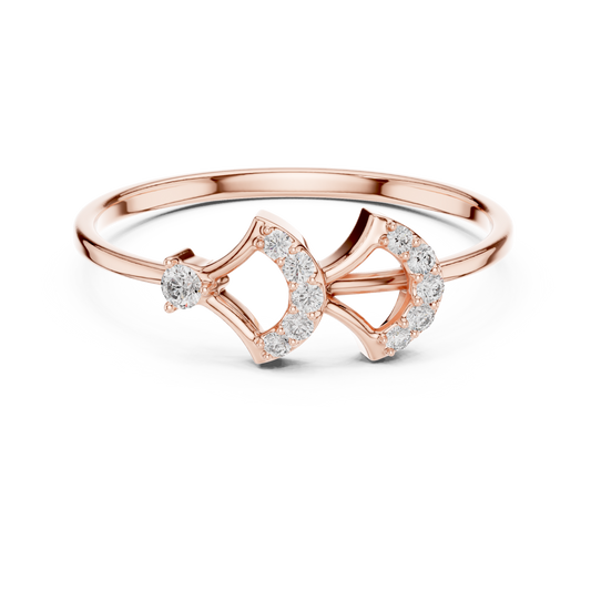JÄGER JEWEL Crescent Duo Diamond Ring – JÄGER Metal