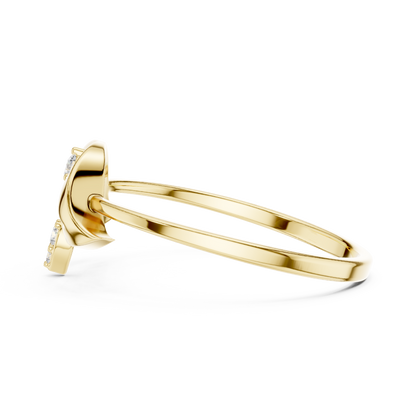 JÄGER JEWEL Heart Arc Diamond Ring – JÄGER Metal