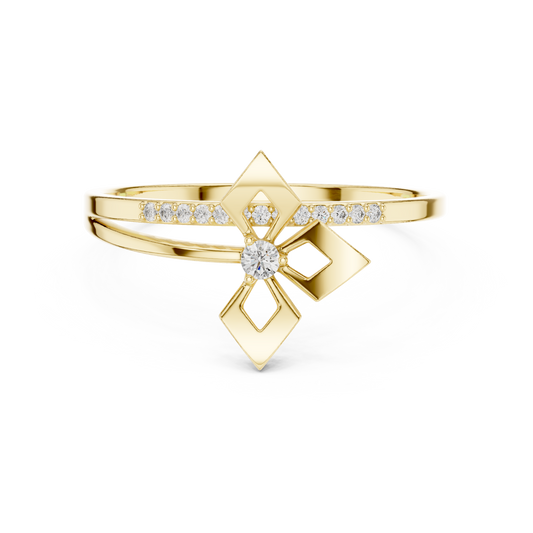 JÄGER JEWEL Geometric Radiance Diamond Ring – JÄGER Metal