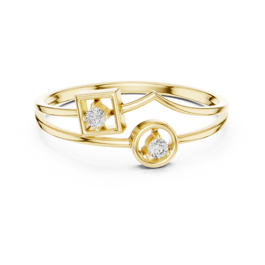 JÄGER JEWEL Dual Geometry Diamond Ring – JÄGER Metal