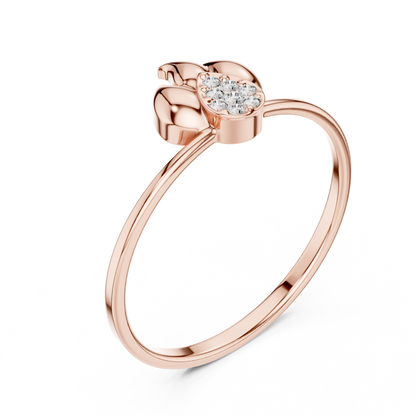 JÄGER JEWEL Lotus Flame Diamond Ring – JÄGER Metal