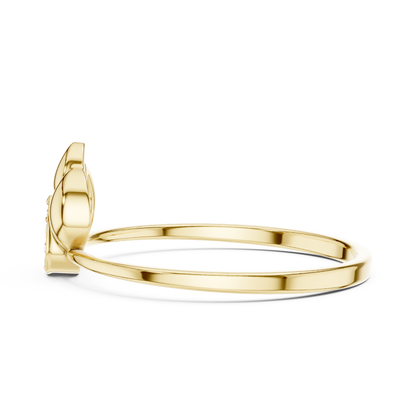 JÄGER JEWEL Lotus Flame Diamond Ring – JÄGER Metal