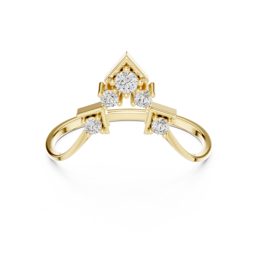 JÄGER JEWEL Crown Arc Diamond Ring – JÄGER Metal