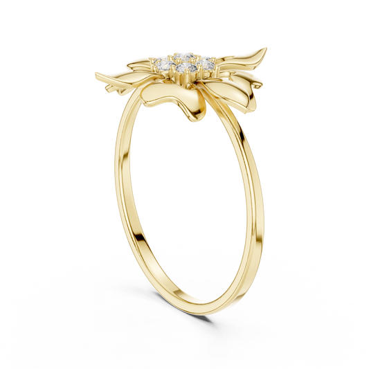 JÄGER JEWEL Radiant Bloom Diamond Ring – JÄGER Metal