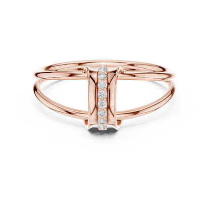 JÄGER JEWEL Linear Grace Diamond Ring – JÄGER Metal