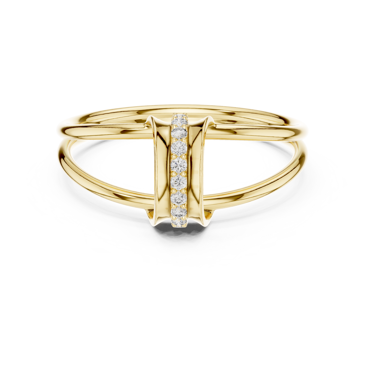 JÄGER JEWEL Linear Grace Diamond Ring – JÄGER Metal