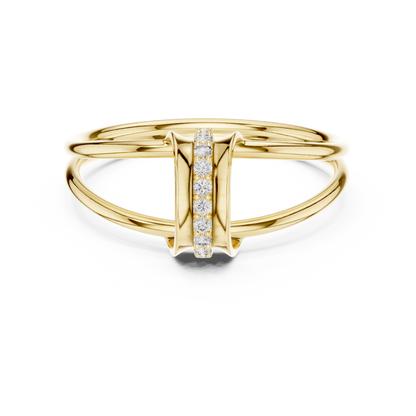 JÄGER JEWEL Linear Grace Diamond Ring – JÄGER Metal
