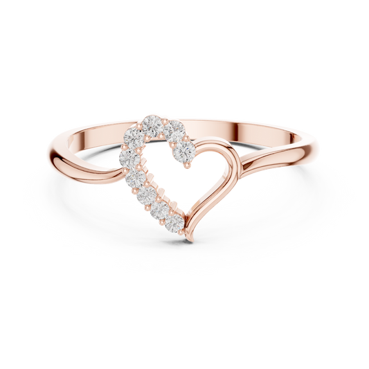JÄGER JEWEL Eternal Heart Diamond Ring – JÄGER Metal