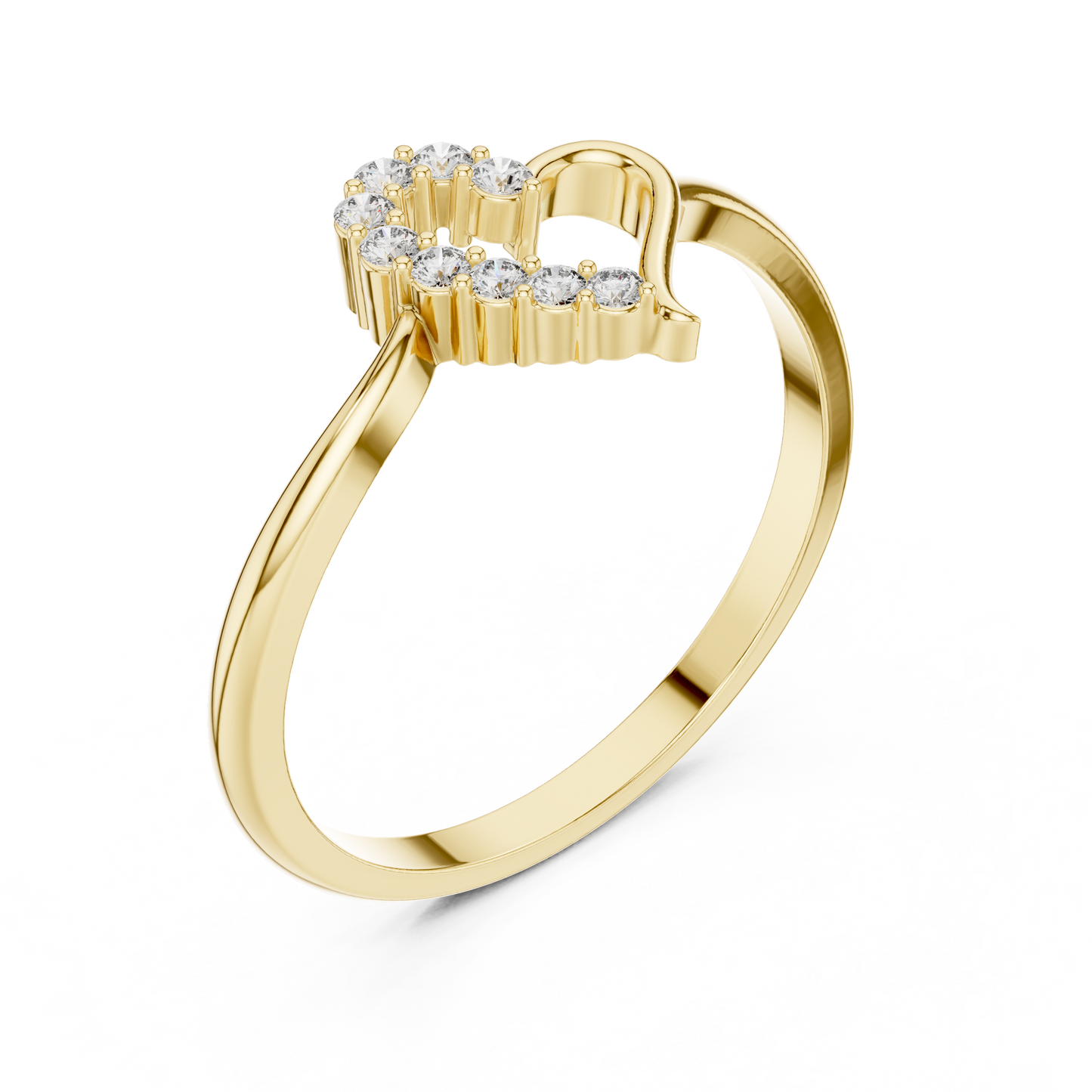 JÄGER JEWEL Eternal Heart Diamond Ring – JÄGER Metal